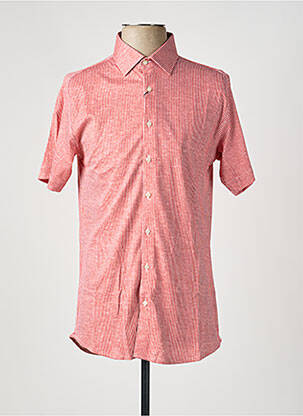 Chemise manches courtes imprimé fantaisie rouge DESOTO homme