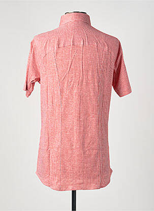 Chemise manches courtes imprimé fantaisie rouge DESOTO homme
