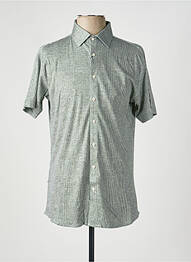 Chemise manches courtes imprimé fantaisie vert DESOTO homme