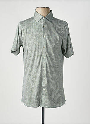 Chemise manches courtes imprimé fantaisie vert DESOTO homme