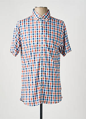 Chemise manches courtes imprimé fantaisie rouge DESOTO homme