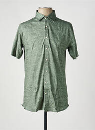 Chemise manches courtes coupe droite vert DESOTO homme