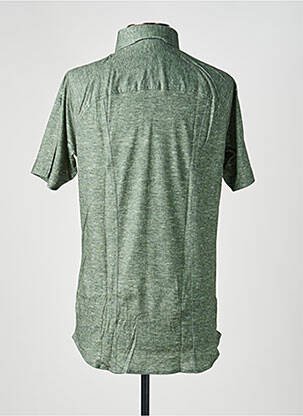 Chemise manches courtes coupe droite vert DESOTO homme