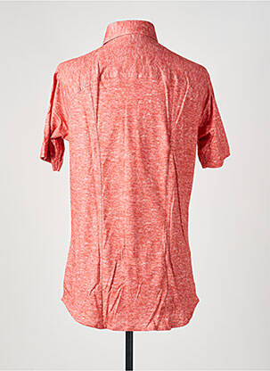 Chemise manches courtes coupe droite rouge DESOTO homme