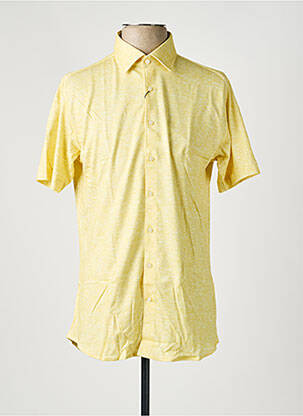 Chemise manches courtes coupe droite jaune DESOTO homme