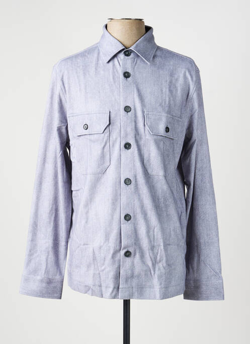 Chemise manches longues coupe droite gris DESOTO homme