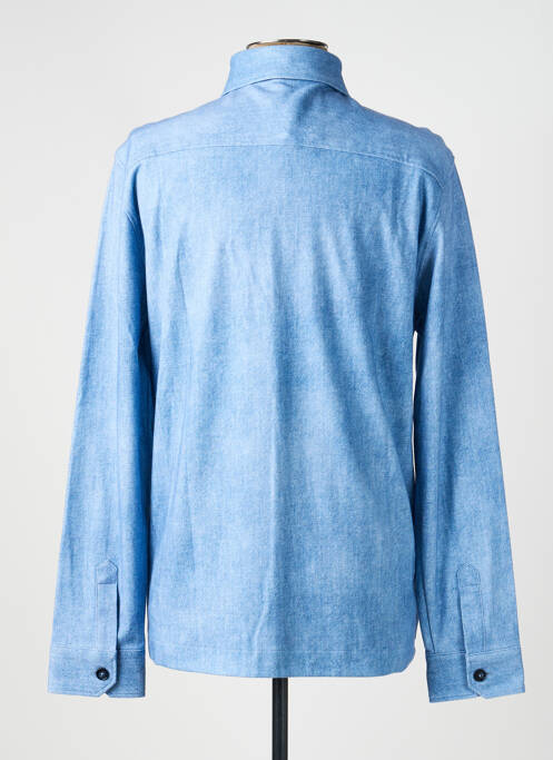 Chemise manches longues coupe droite bleu clair DESOTO homme