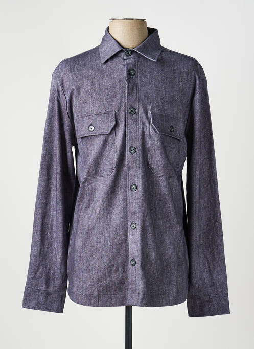 Chemise manches longues coupe droite gris fonce DESOTO homme