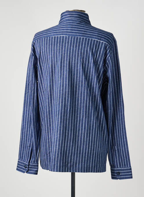 Chemise manches longues imprimé fantaisie bleu DESOTO homme