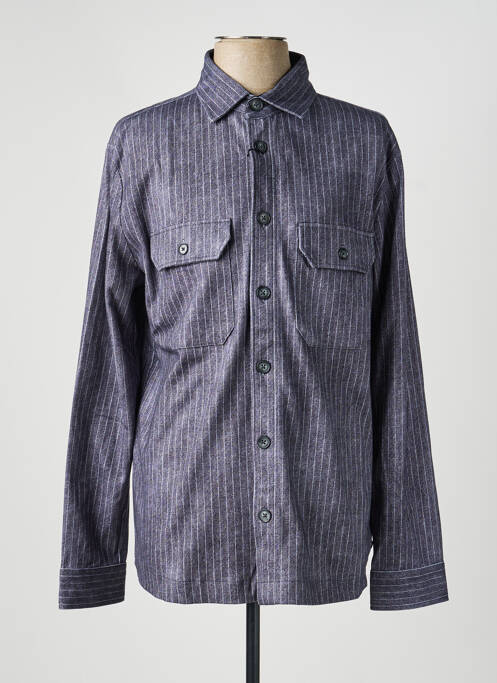 Chemise manches longues imprimé fantaisie gris DESOTO homme