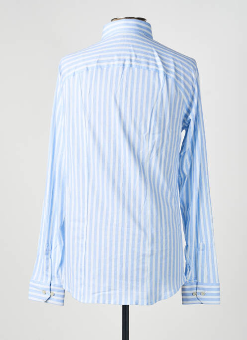 Chemise manches longues imprimé fantaisie bleu DESOTO homme