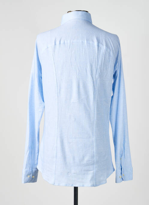 Chemise manches longues imprimé fantaisie bleu DESOTO homme