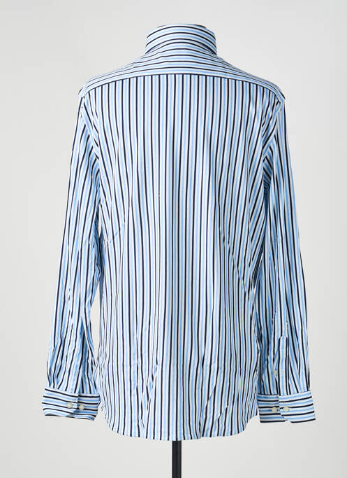 Chemise manches longues imprimé fantaisie bleu DESOTO homme
