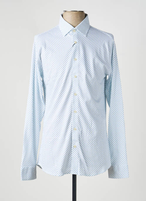 Chemise manches longues imprimé fantaisie blanc DESOTO homme