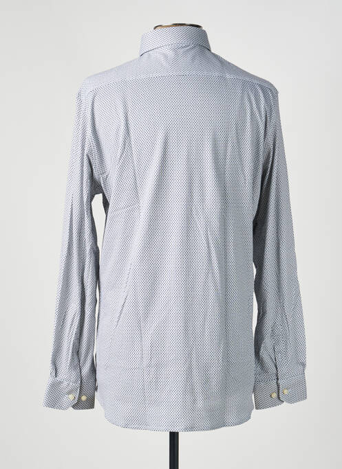 Chemise manches longues imprimé fantaisie bleu DESOTO homme