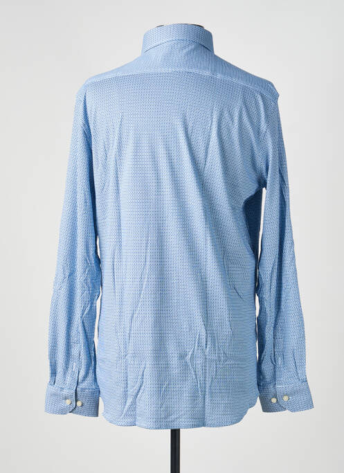Chemise manches longues imprimé fantaisie bleu DESOTO homme