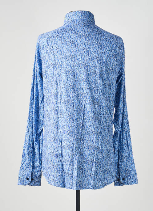 Chemise manches longues imprimé fantaisie bleu DESOTO homme