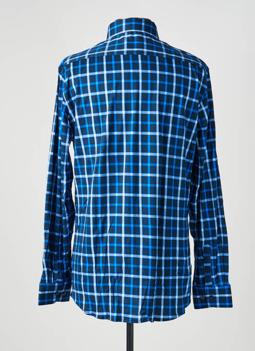 Chemise manches longues imprimé fantaisie bleu DESOTO homme