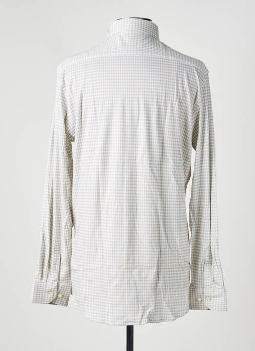 Chemise manches longues imprimé fantaisie beige DESOTO homme