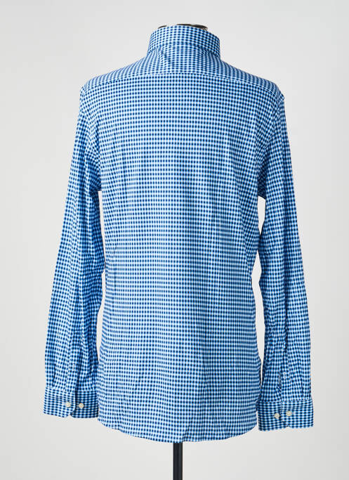 Chemise manches longues imprimé fantaisie bleu DESOTO homme