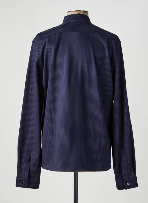Veste casual coupe droite bleu DESOTO homme