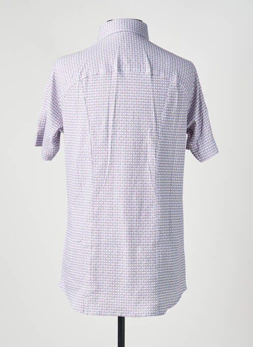Chemise manches courtes imprimé fantaisie bleu DESOTO homme