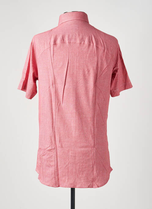 Chemise manches courtes imprimé fantaisie rouge DESOTO homme