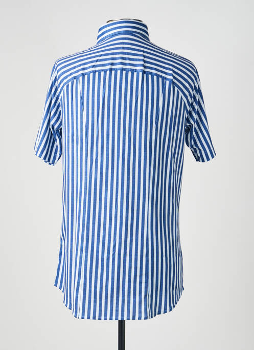 Chemise manches courtes imprimé fantaisie bleu DESOTO homme