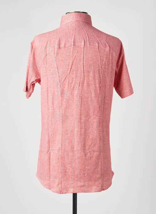 Chemise manches courtes imprimé fantaisie rouge DESOTO homme