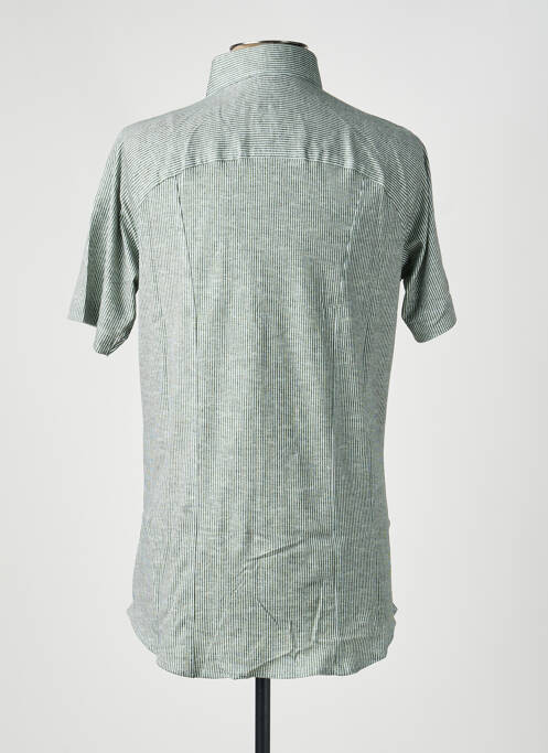 Chemise manches courtes imprimé fantaisie vert DESOTO homme