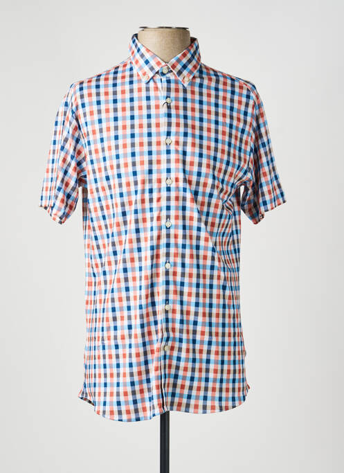 Chemise manches courtes imprimé fantaisie rouge DESOTO homme