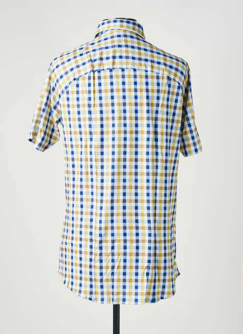 Chemise manches courtes imprimé fantaisie jaune DESOTO homme