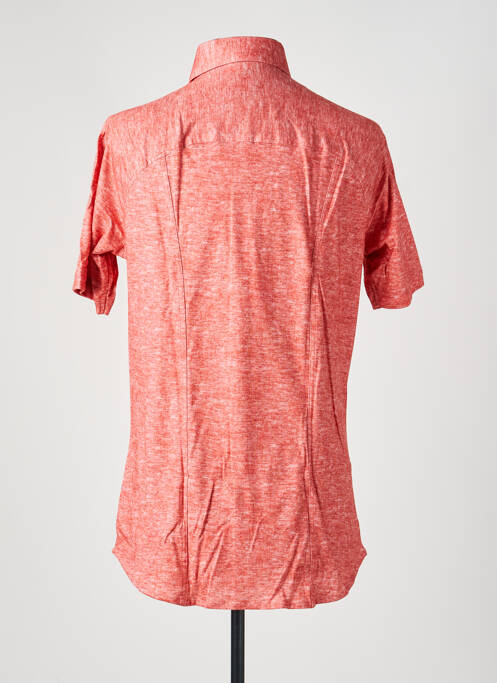 Chemise manches courtes coupe droite rouge DESOTO homme