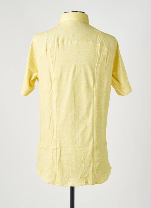 Chemise manches courtes coupe droite jaune DESOTO homme