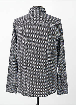Chemise manches longues coupe cintrée noir DESOTO homme