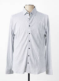 Chemise manches longues imprimé fantaisie gris DESOTO homme