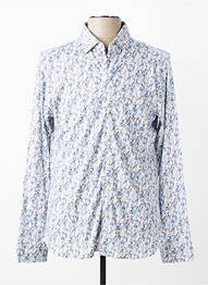 Chemise manches longues coupe cintrée bleu DESOTO homme