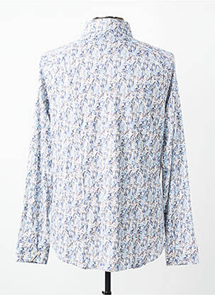 Chemise manches longues coupe cintrée bleu DESOTO homme