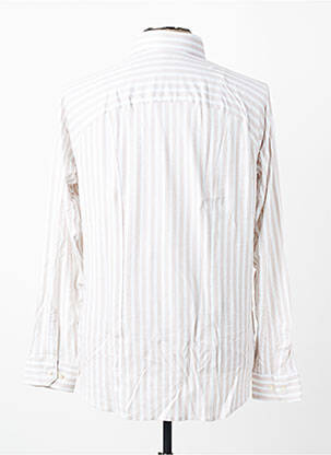 Chemise manches longues coupe cintrée beige DESOTO homme