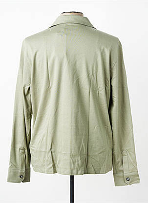 Chemise manches longues coupe cintrée vert DESOTO homme