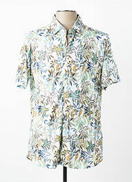 Chemise manches courtes imprimé tie and dye vert DESOTO homme
