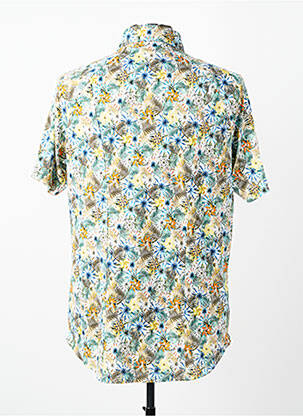 Chemise manches courtes imprimé tie and dye vert DESOTO homme