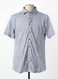 Chemise manches courtes imprimé fantaisie gris DESOTO homme
