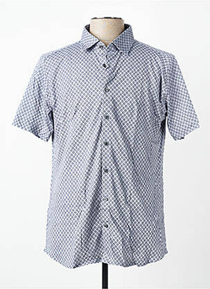 Chemise manches courtes imprimé fantaisie gris DESOTO homme