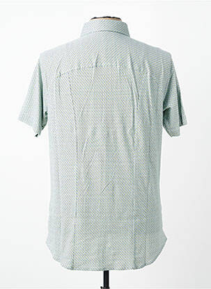 Chemise manches courtes imprimé fantaisie vert DESOTO homme