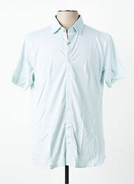 Chemise manches courtes imprimé fantaisie bleu DESOTO homme