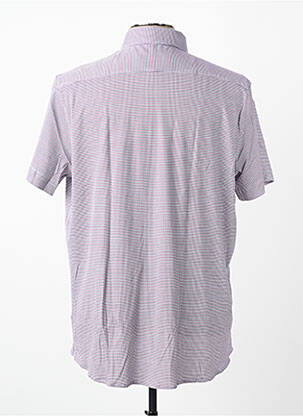 Chemise manches courtes coupe cintrée rouge DESOTO homme