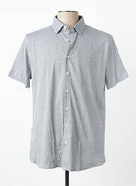Chemise manches courtes coupe cintrée vert DESOTO homme