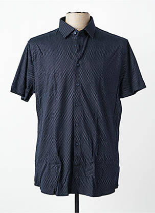Chemise manches courtes imprimé fantaisie vert DESOTO homme