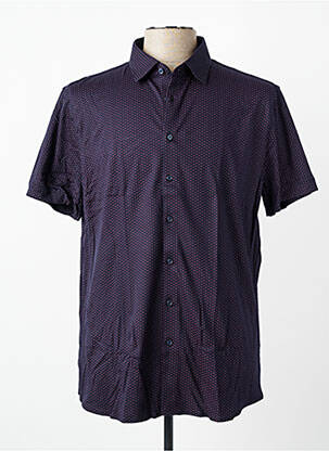 Chemise manches courtes imprimé fantaisie rouge DESOTO homme